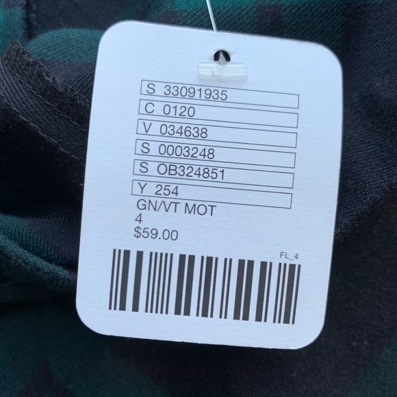 Silence + Noise Green Plaid Skirt - Picture 4 of 5